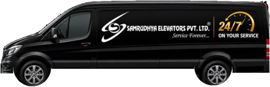 Samrudhya Elevators service van